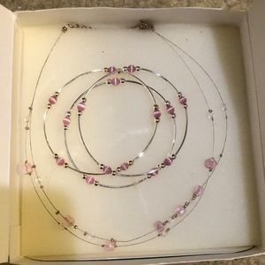 Necklace with matching bracelets